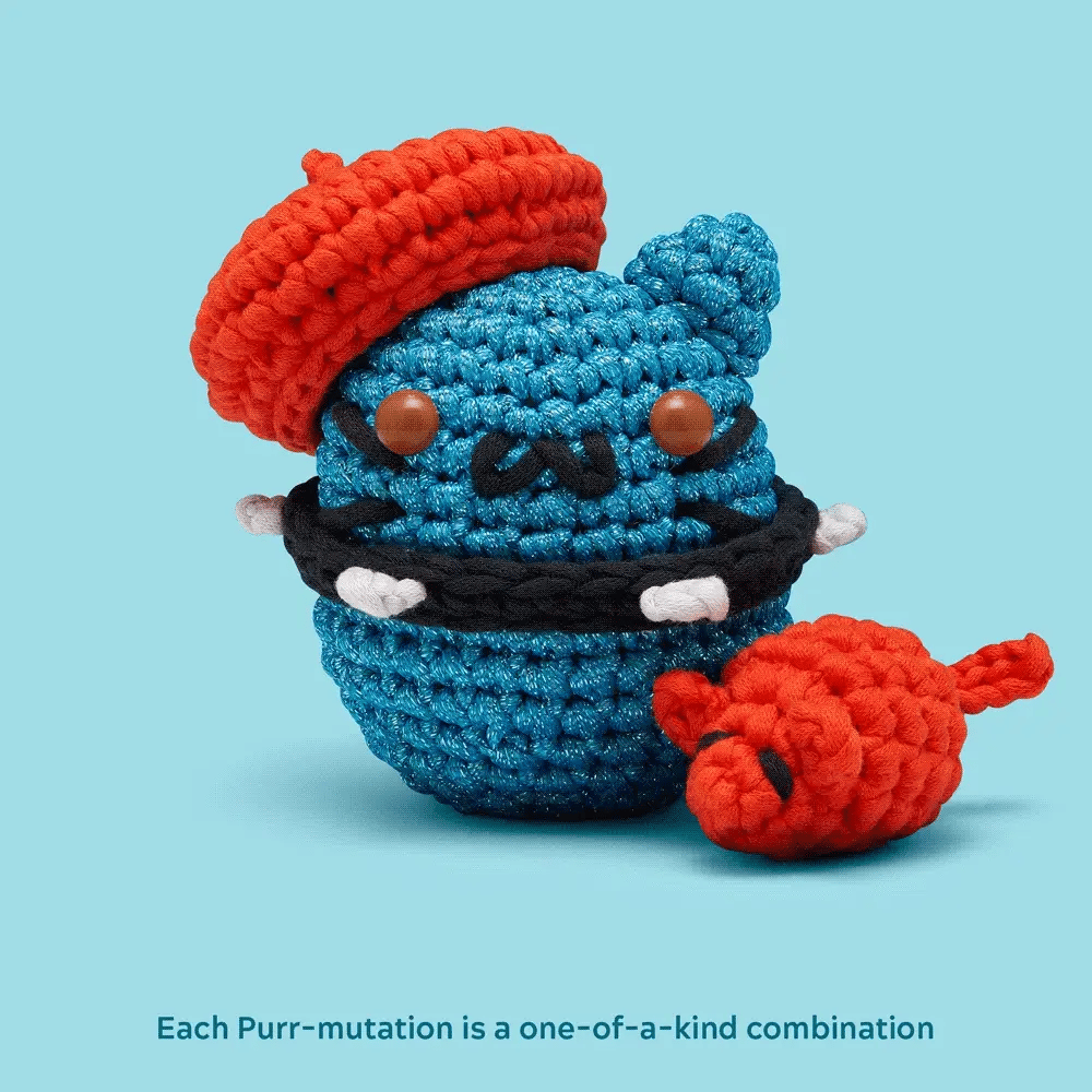One-of-a-Kind Purr-Mutation Crochet Kit
